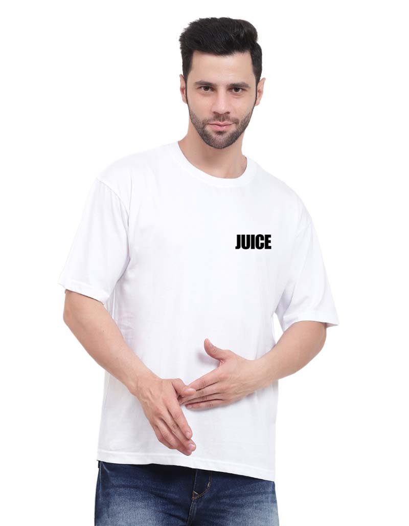 Juice Design Oversize White T-shirt - White
