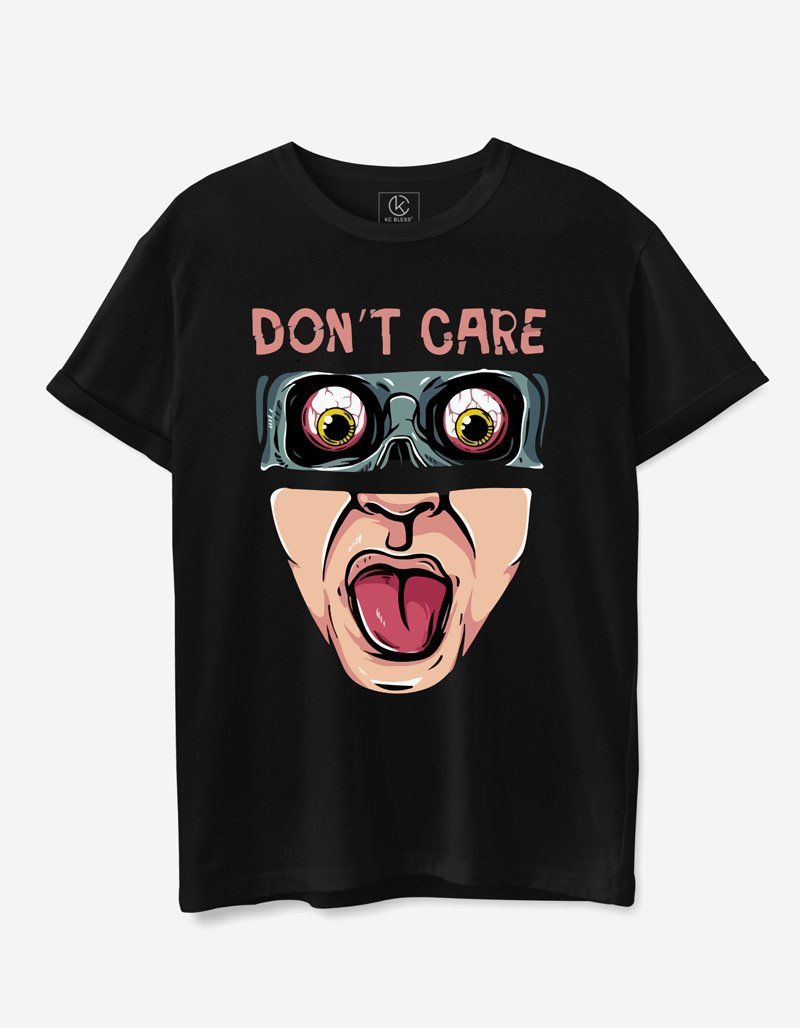 Dont Care T-shirt - Black