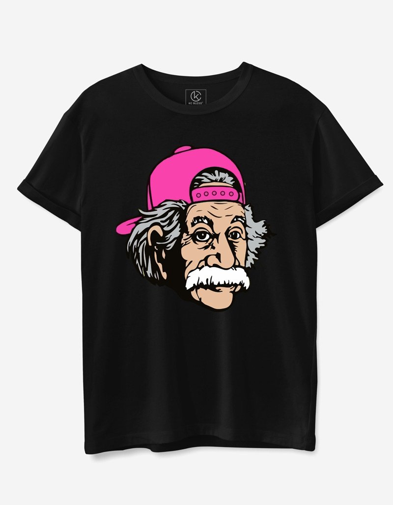 Einstein Design T-shirt - Black