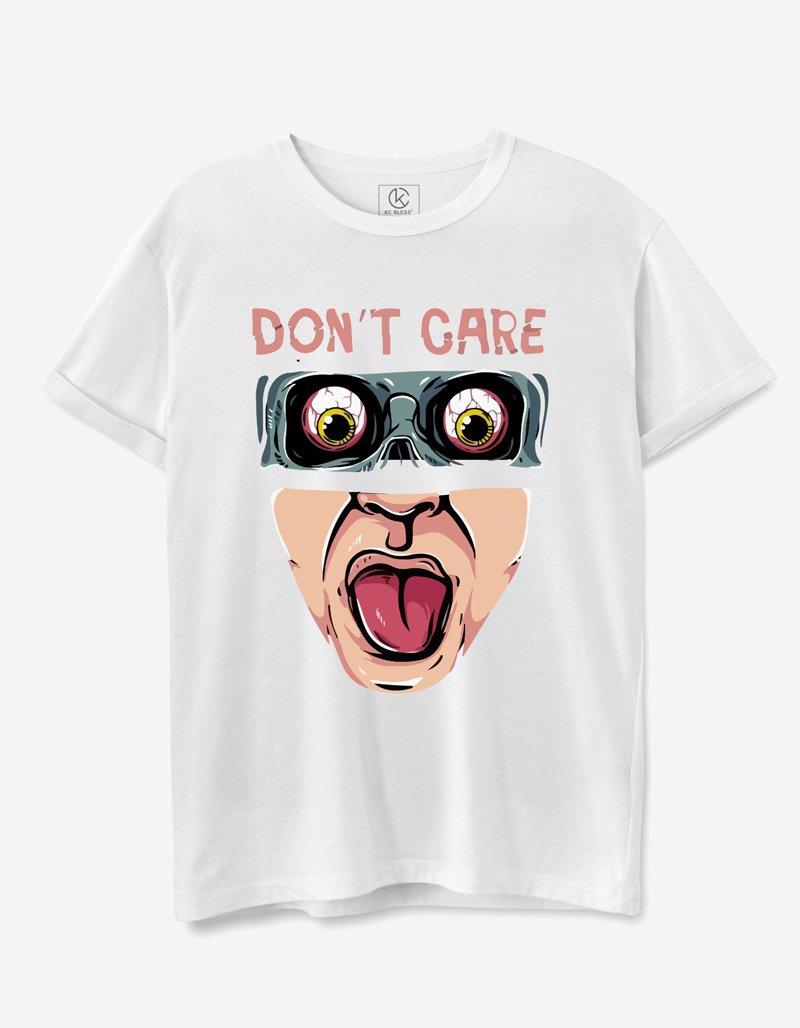 Dont Care T-shirt - White