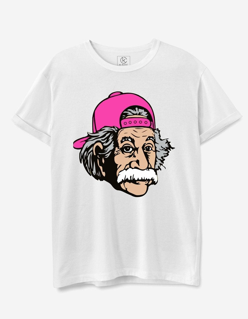 Einstein Design T-shirt - White