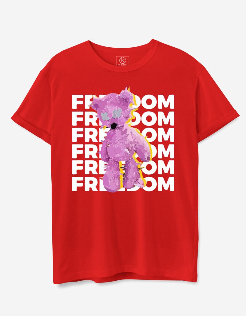 Freedom Design T-shirt - Red