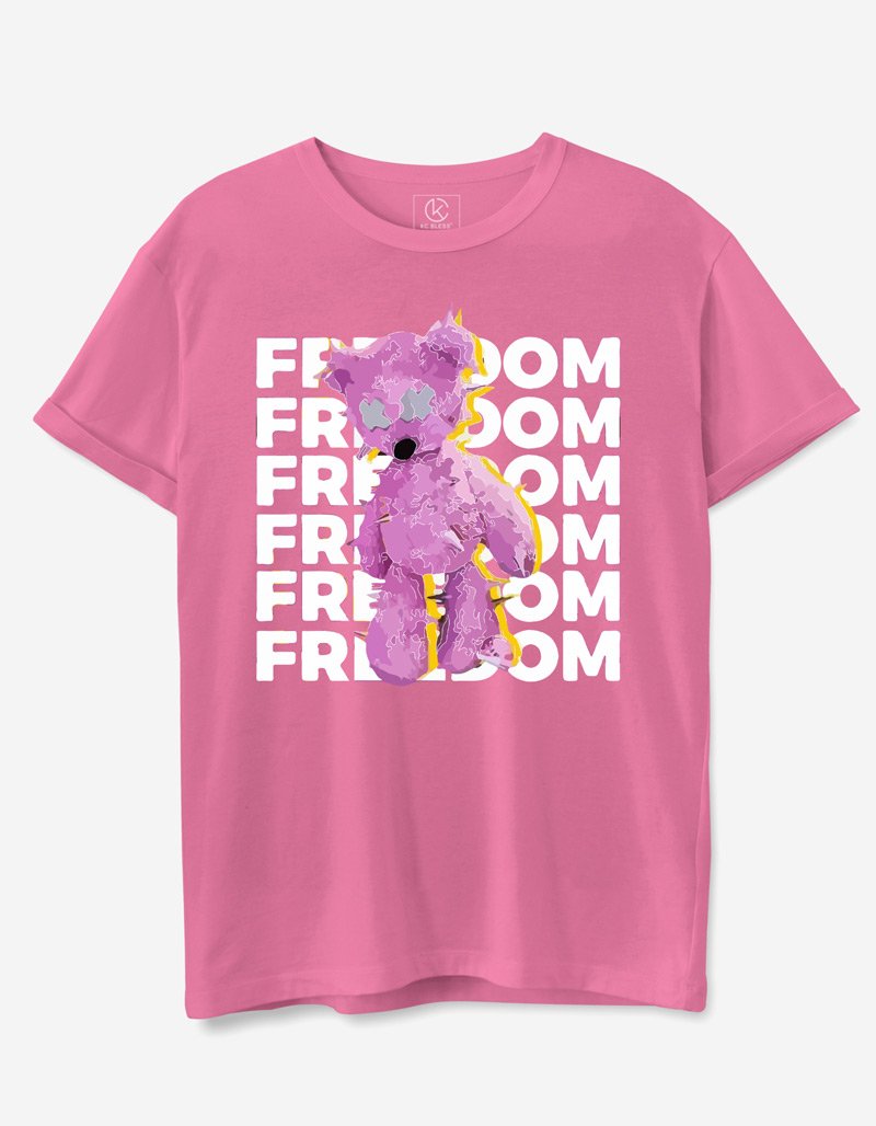 Freedom Design T-shirt - Pink