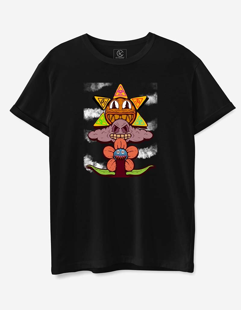TRIPPY Design T-shirt - Black