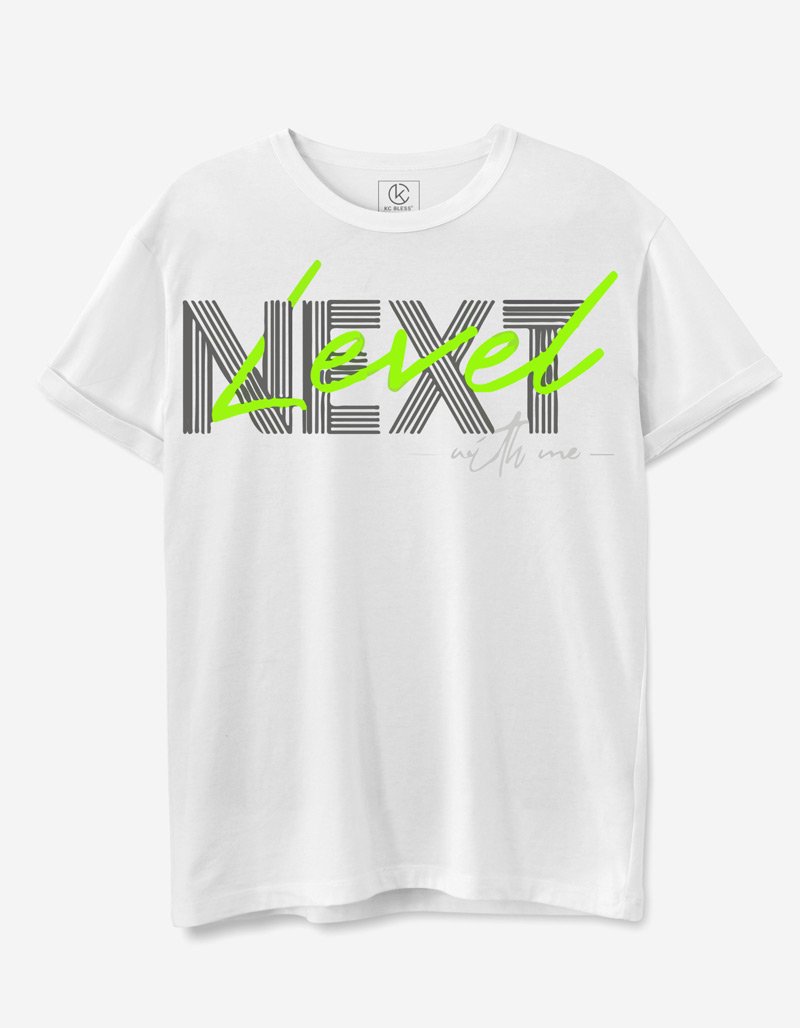next level black graphic motivational t-shirt india 2025