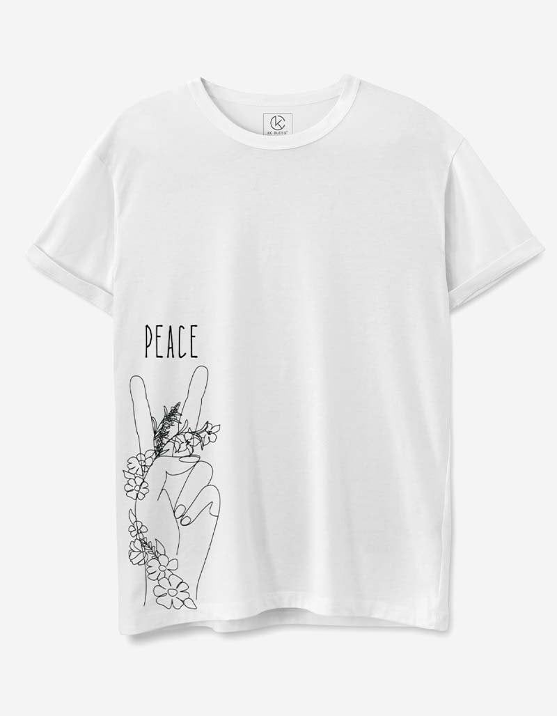 PEACE Design T-shirt White
