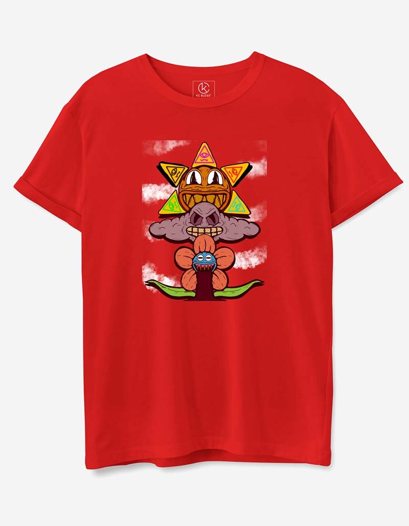 TRIPPY Design T-shirt - Red