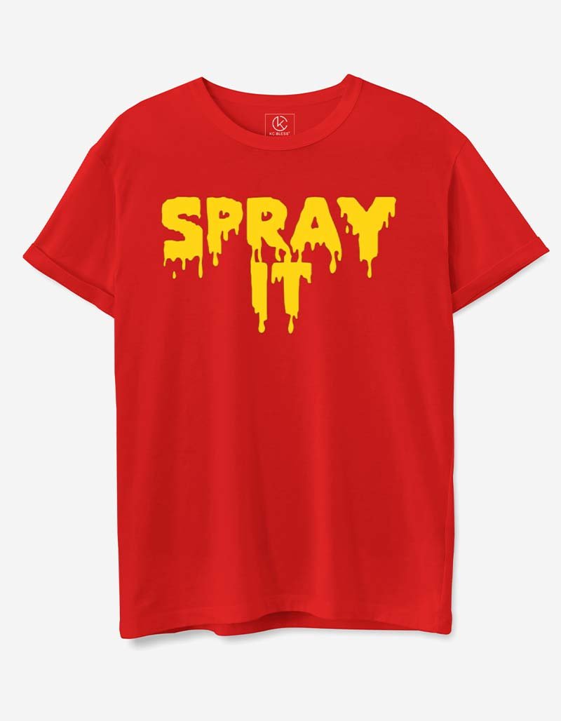 SPRAY IT Design T-shirt - Red