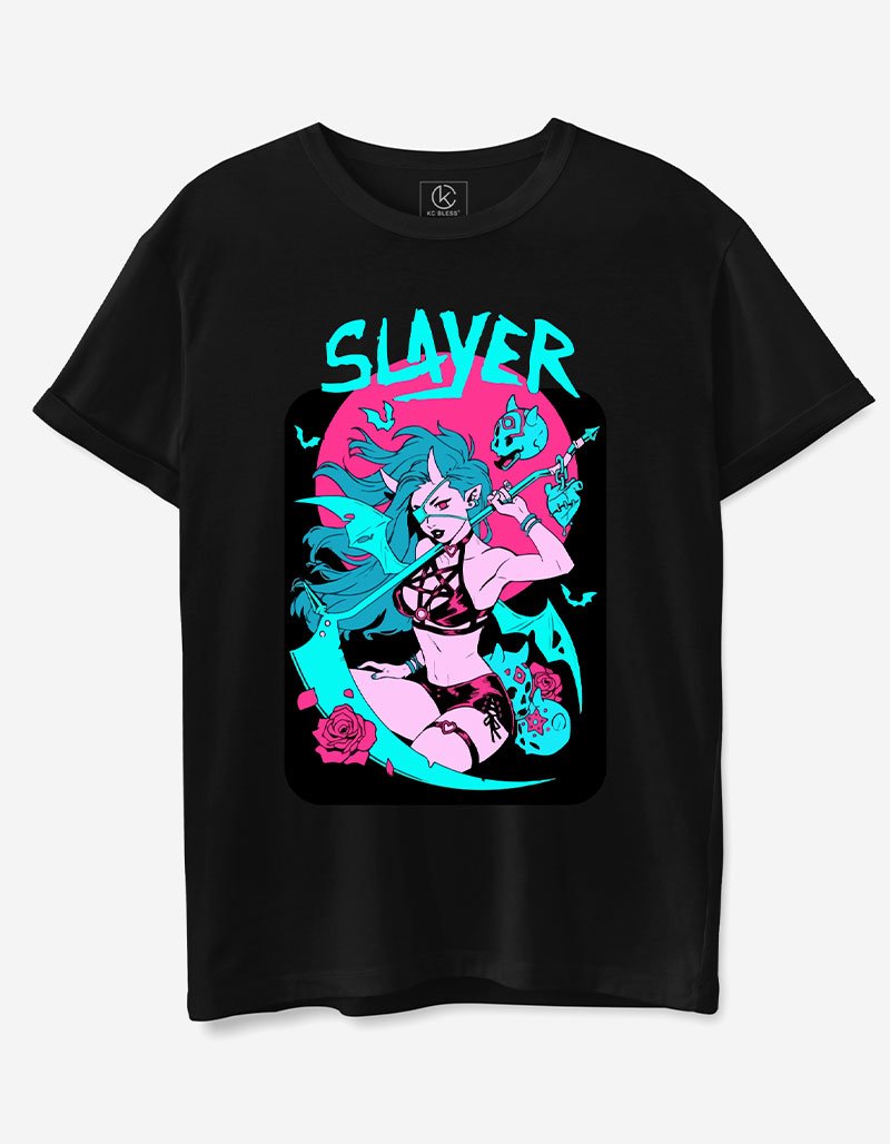 Slayer Design T-shirt - Black