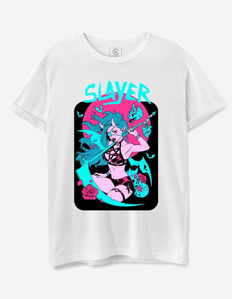 Slayer Design T-shirt - White
