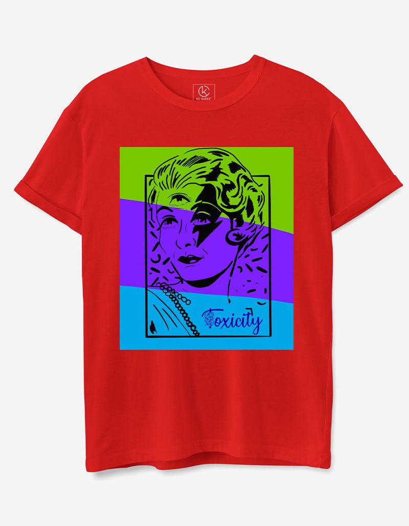 Toxicity Design T-shirt - Red