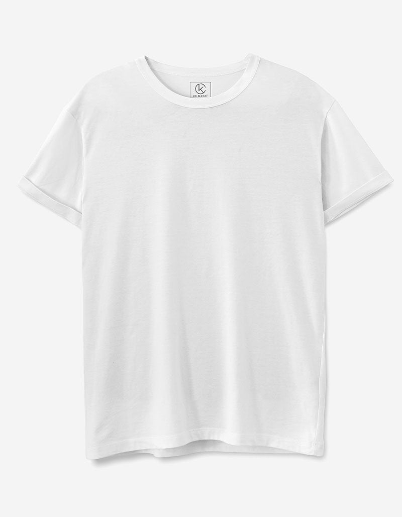 Plain White Cotton T-shirt