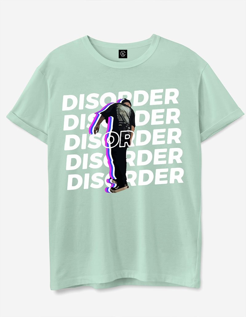 Disorder T-shirt - Sea Green Light