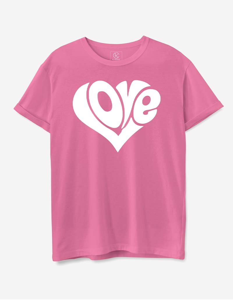 Love Design T-shirt - Pink